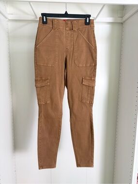 SPANX Women's Skinny Cargo Jeans in Brown